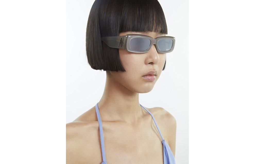 サングラス THE ATTICO Woman Sunglasses Grey ATTICO50C4SUN C4 Attico Sunglasses In Silver/ Black/ Grey - 30% Off